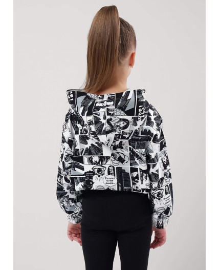 CLE Джемпер дев. 857035ун, белый/чёрный