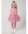 CLE Платье дев. 856312кдн, т.розовый/чёрный