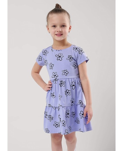 CLE Платье дев. 856312кдн, фиолетовый/чёрный