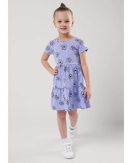 CLE Платье дев. 856312кдн, фиолетовый/чёрный