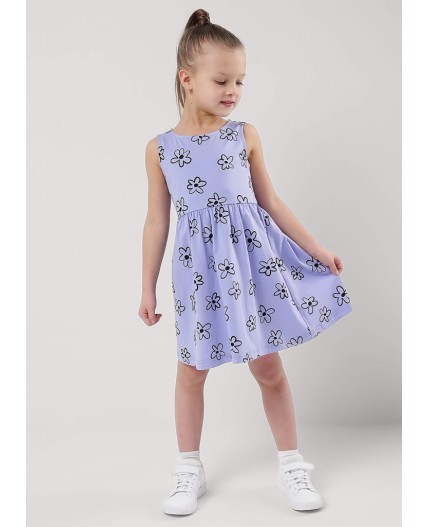 CLE Платье дев. 856907кдн, фиолетовый/чёрный