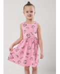CLE Платье дев. 856907кдн, т.розовый/чёрный