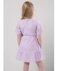 CLE Платье дев. 857041кжн, белый/св.фиолетовый