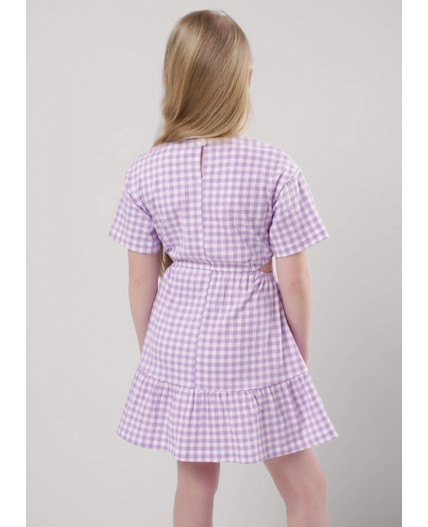 CLE Платье дев. 857041кжн, белый/св.фиолетовый