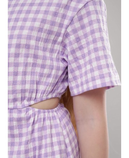 CLE Платье дев. 857041кжн, белый/св.фиолетовый