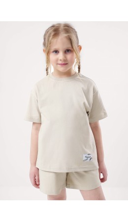 CLE Футболка дев. 856997кд, бежевый