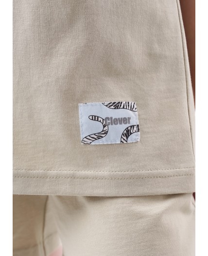 CLE Футболка дев. 856997кд, бежевый