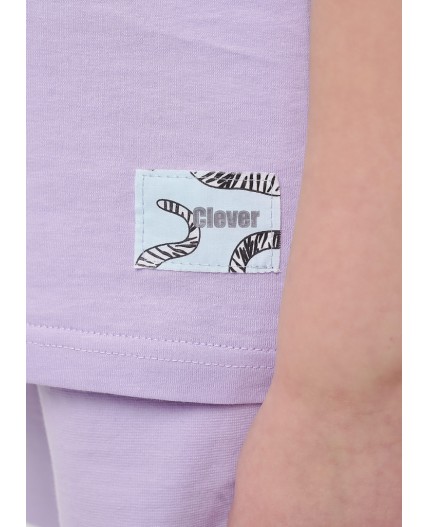 CLE Футболка дев. 856997кд, св.фиолетовый