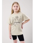 CLE Футболка дев. 857001кд_п, бежевый