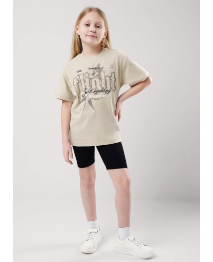 CLE Футболка дев. 857001кд_п, бежевый