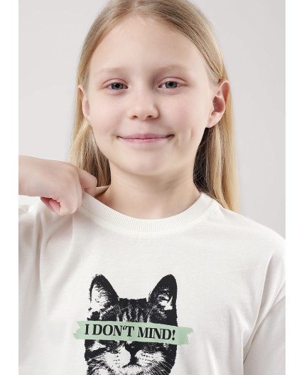 CLE Футболка дев. 857001кд_п, молочный