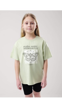 CLE Футболка дев. 857001кд_п, св.зелёный