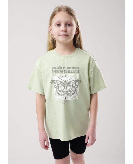 CLE Футболка дев. 857001кд_п, св.зелёный