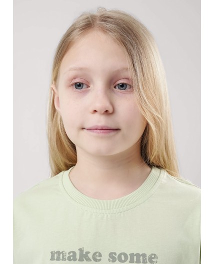 CLE Футболка дев. 857001кд_п, св.зелёный