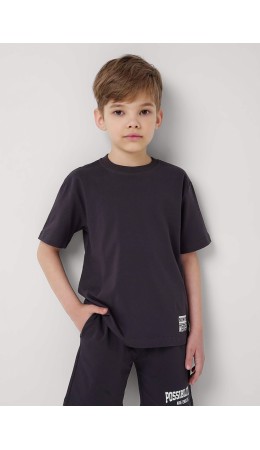 CLE Футболка мал. 855769кд_п1, т.серый