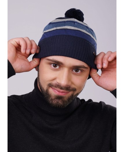 CLE Шапка 492567ха, т.синий/серый