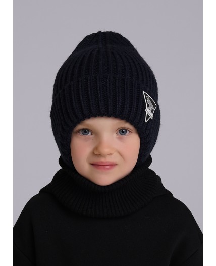 CLE Шапка дет. 433835ап флис, т.синий