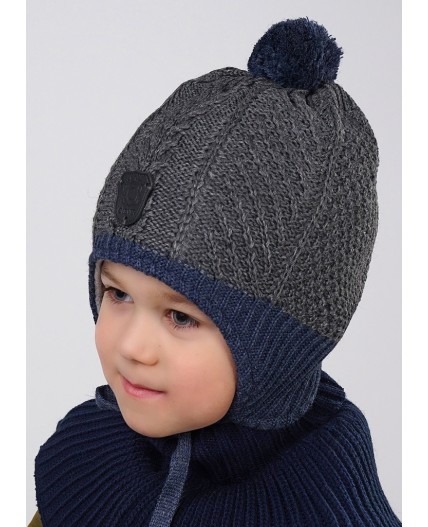 CLE Шапка дет.771618аш, меланж серый