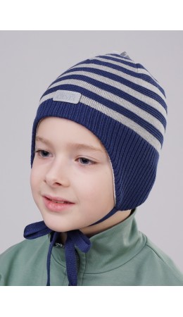 CLE Шапка дет.802731ха, синий/меланж голубой