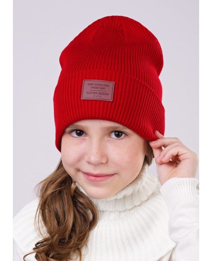 CLE Шапка подрост. 413230ак, бордовый