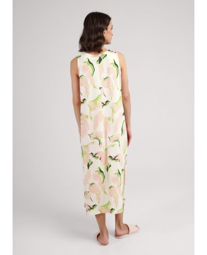 CLE LDR25-1111 Платье жен. Сен-Тропе, персиковый/св.зелёный