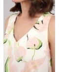 CLE LDR25-1111 Платье жен. Сен-Тропе, персиковый/св.зелёный