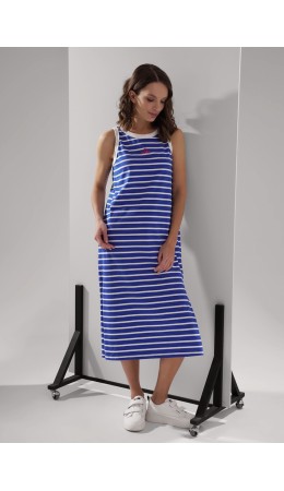 CLE LDR25-1163 Платье жен. Морской, синий/молочный