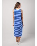 CLE LDR25-1163 Платье жен. Морской, синий/молочный