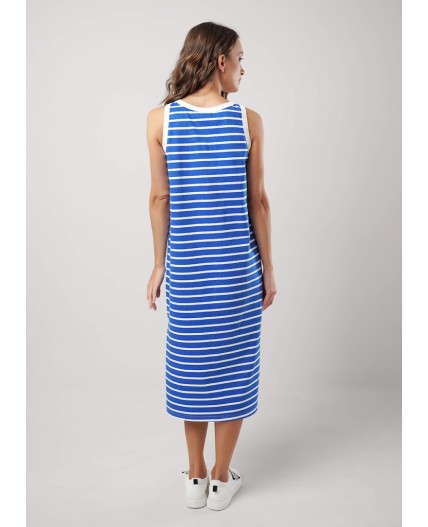 CLE LDR25-1163 Платье жен. Морской, синий/молочный