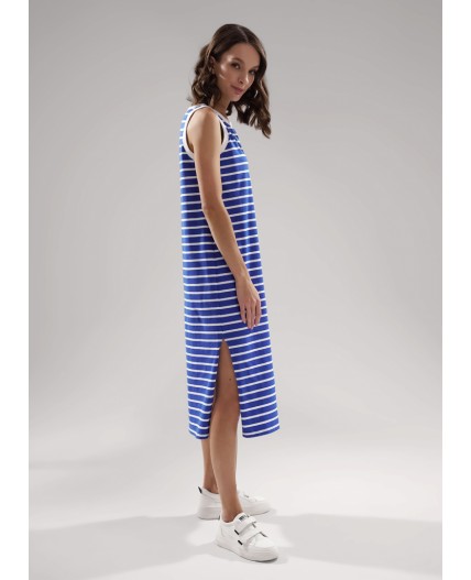 CLE LDR25-1163 Платье жен. Морской, синий/молочный