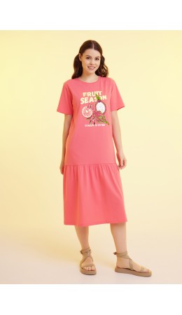 CLE LDR25-1168 Платье жен. Тропикана, св.красный