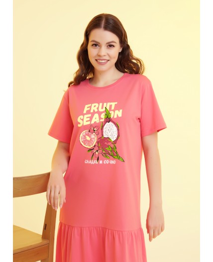 CLE LDR25-1168 Платье жен. Тропикана, св.красный