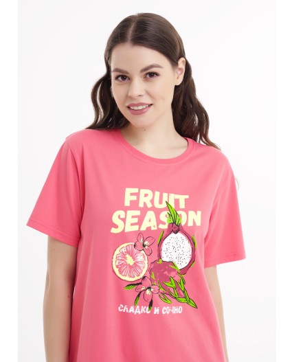 CLE LDR25-1168 Платье жен. Тропикана, св.красный