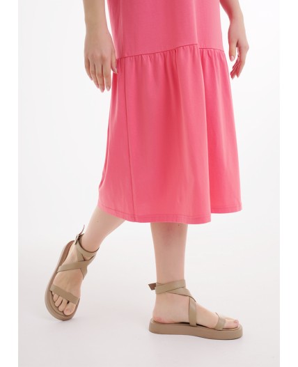 CLE LDR25-1168 Платье жен. Тропикана, св.красный