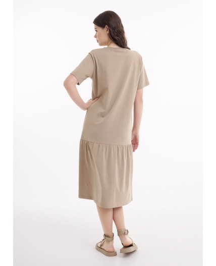 CLE LDR25-1168 Платье жен. Тропикана, св.коричневый