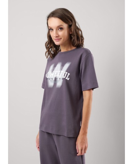 CLE LF25-100 Футболка жен. Грей, т.серый