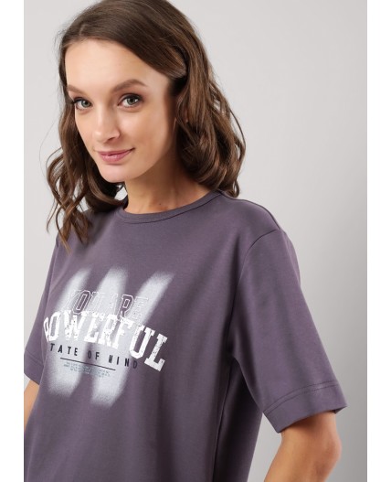 CLE LF25-100 Футболка жен. Грей, т.серый