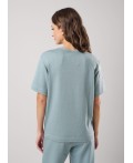 CLE LF25-100 Футболка жен. Грей, бирюзовый