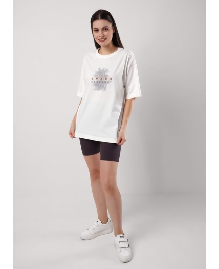 CLE LF25-1159/5 Футболка жен. Мускат, молочный