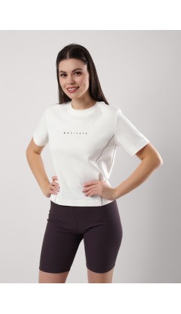 CLE LF25-1159/6 Футболка жен. Мускат, молочный