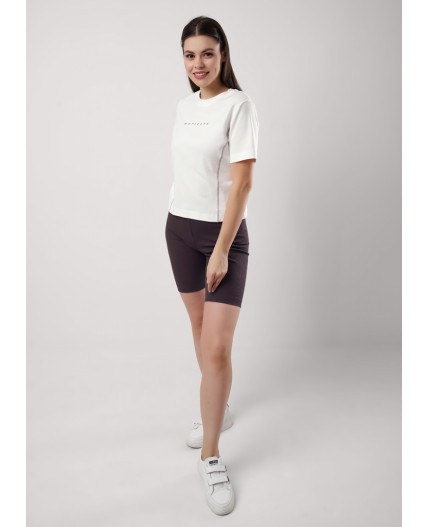 CLE LF25-1159/6 Футболка жен. Мускат, молочный