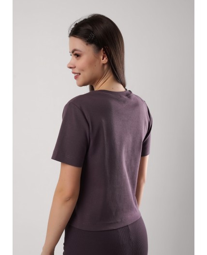 CLE LF25-1159/6 Футболка жен. Мускат, кофейный