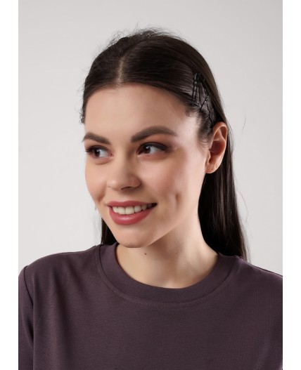 CLE LF25-1159/6 Футболка жен. Мускат, кофейный