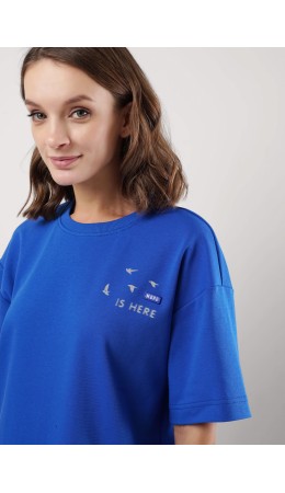 CLE LF25-1163/7 Футболка жен. Морской, синий