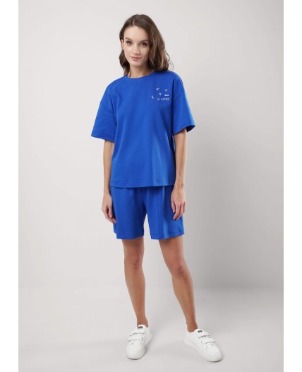 CLE LF25-1163/7 Футболка жен. Морской, синий