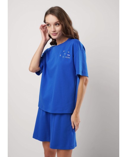 CLE LF25-1163/7 Футболка жен. Морской, синий