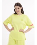 CLE LF25-1168 Футболка жен. Тропикана, св.жёлтый