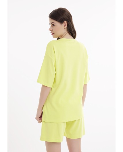 CLE LF25-1168 Футболка жен. Тропикана, св.жёлтый