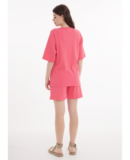 CLE LF25-1168 Футболка жен. Тропикана, св.красный