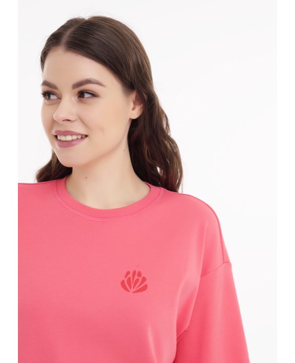 CLE LF25-1168 Футболка жен. Тропикана, св.красный